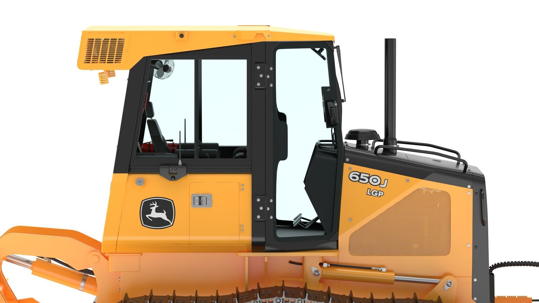 John Deere 650J Crawler Dozer 3D model_13