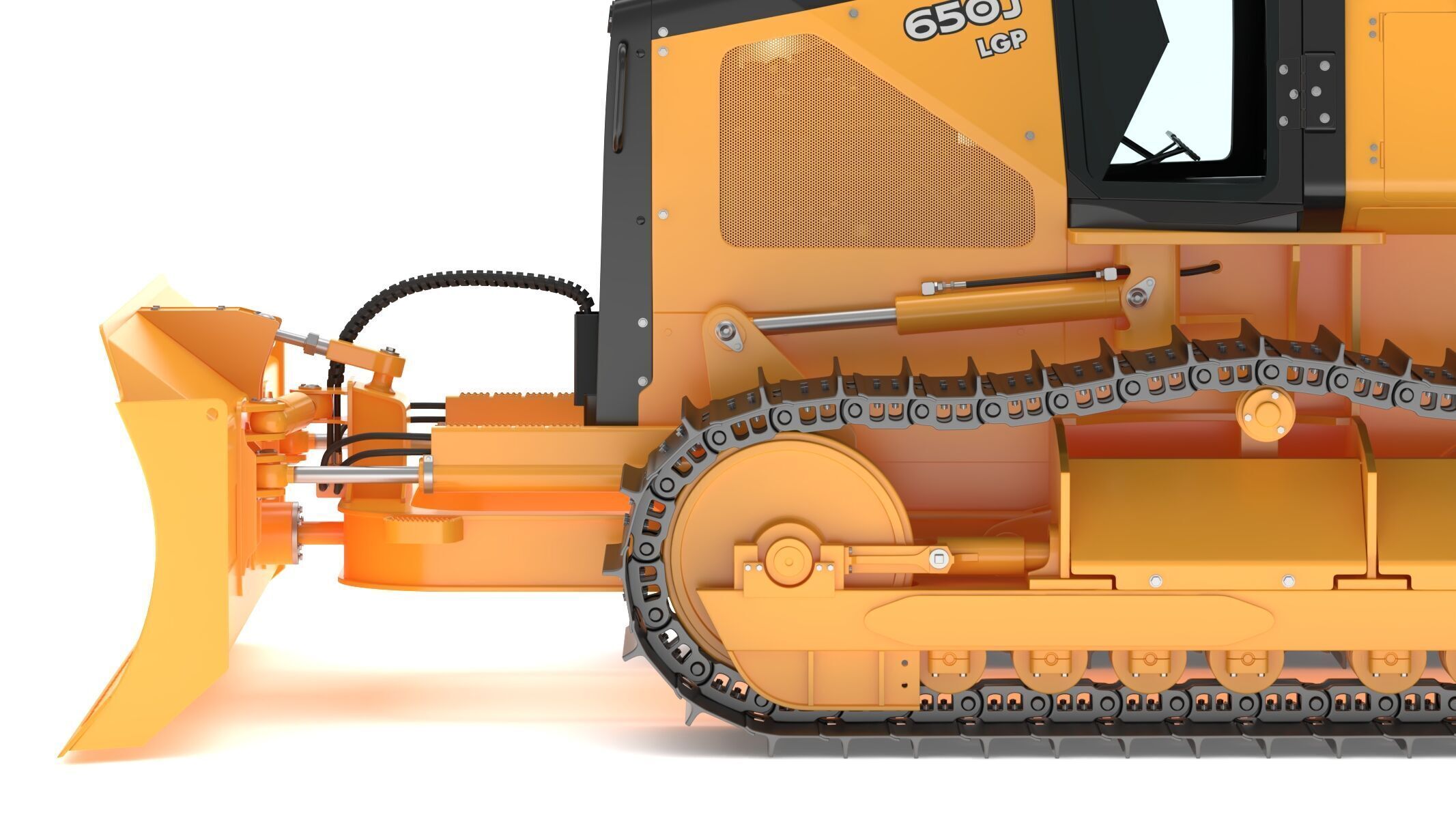 John Deere 650J Crawler Dozer 3D model_17