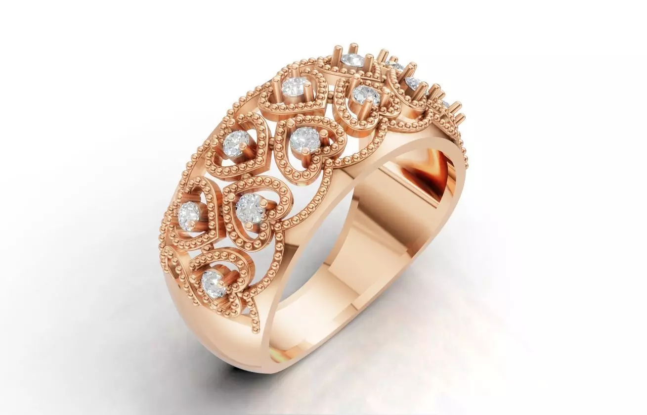 Jewelry 3D Models with render and 3dm stl -R-3891 3D print model_0