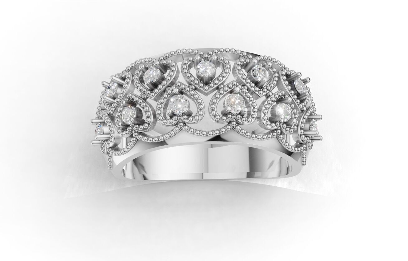 Jewelry 3D Models with render and 3dm stl -R-3891 3D print model_8