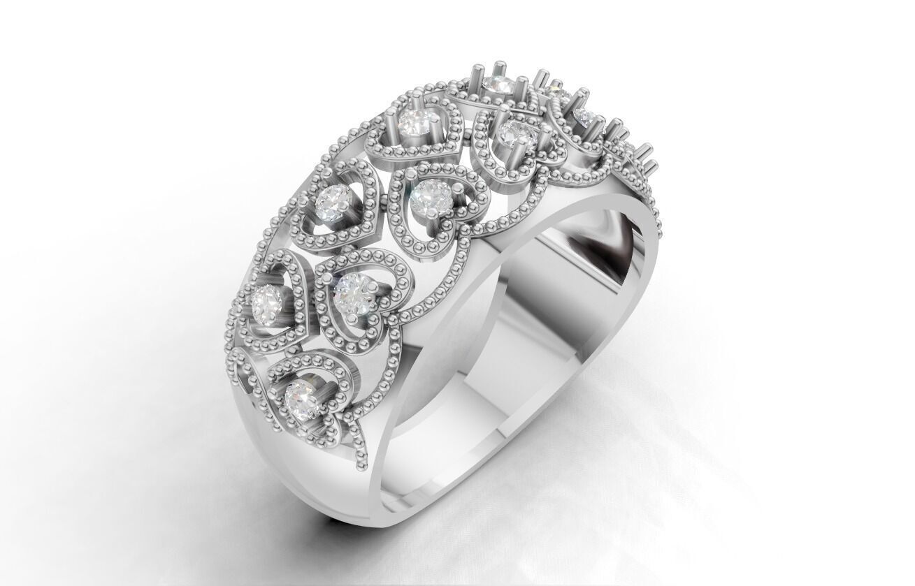 Jewelry 3D Models with render and 3dm stl -R-3891 3D print model_2