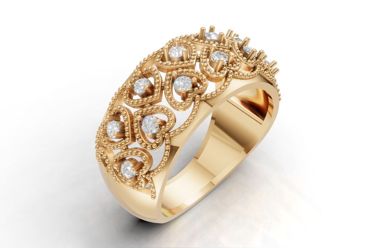 Jewelry 3D Models with render and 3dm stl -R-3891 3D print model_1