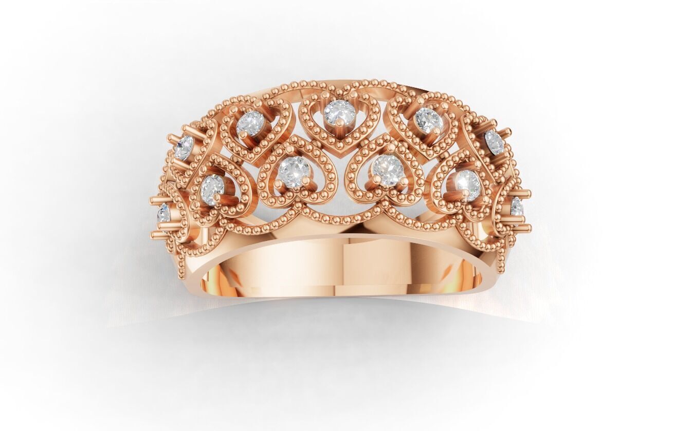 Jewelry 3D Models with render and 3dm stl -R-3891 3D print model_7