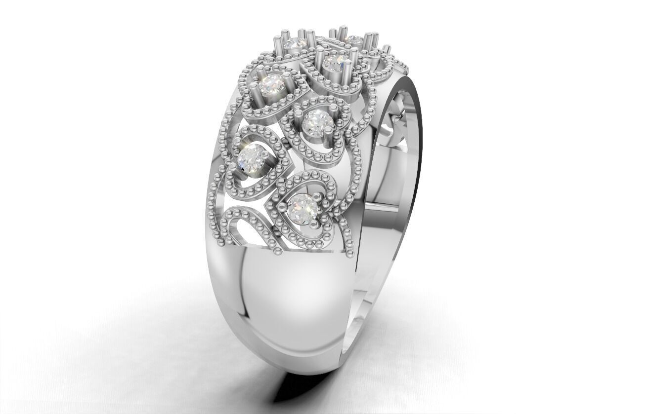 Jewelry 3D Models with render and 3dm stl -R-3891 3D print model_3