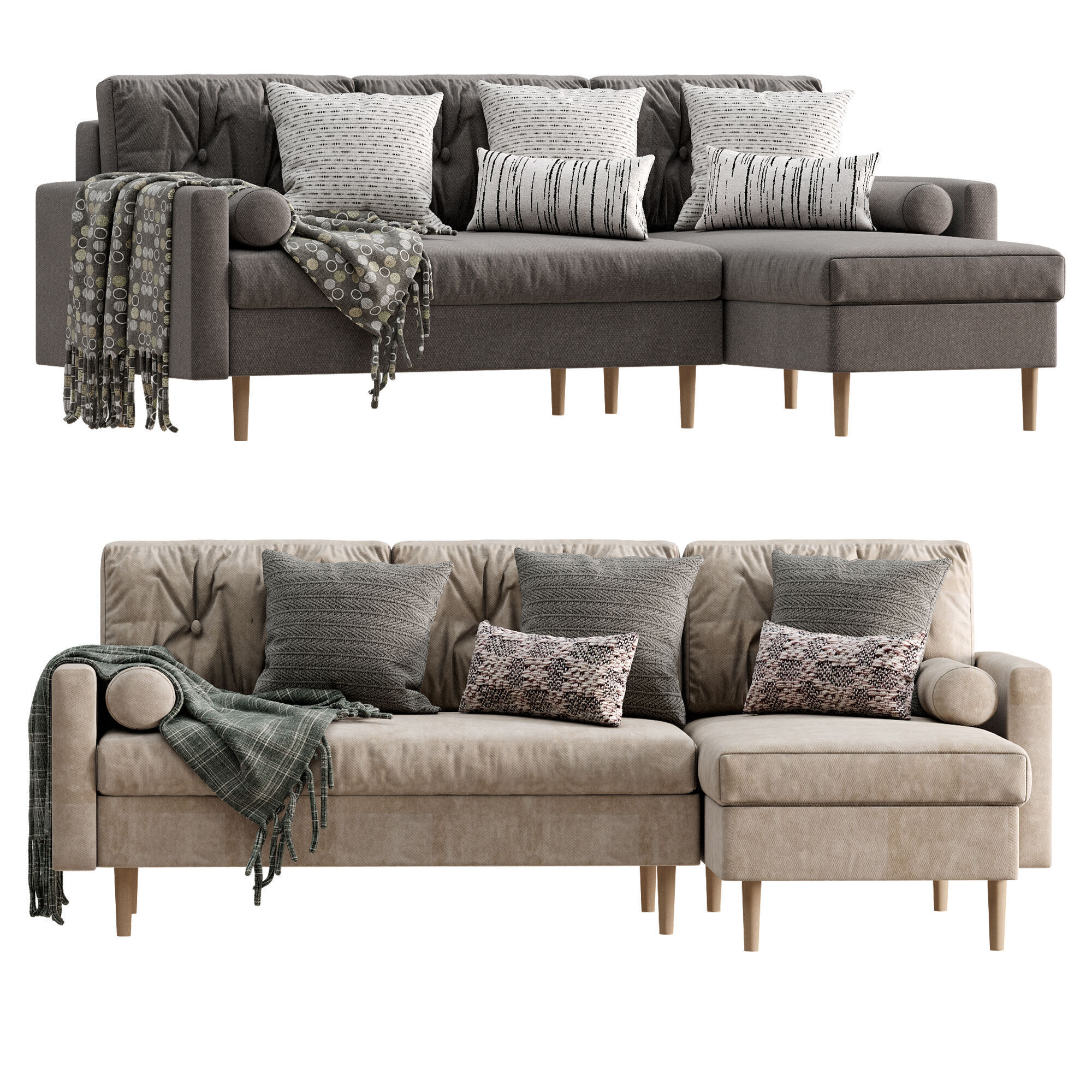 Numo Sofa  By Divanru 3D model_3