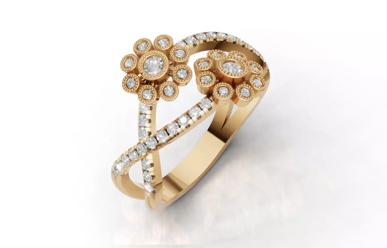 Jewelry 3D Models with render and 3dm stl - R-3892 3D print model