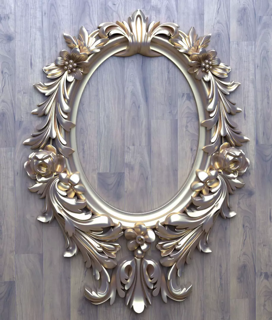 wood Ornament  3D model_0