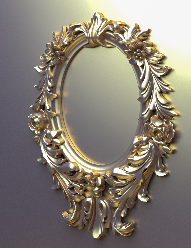 wood Ornament  3D model_1