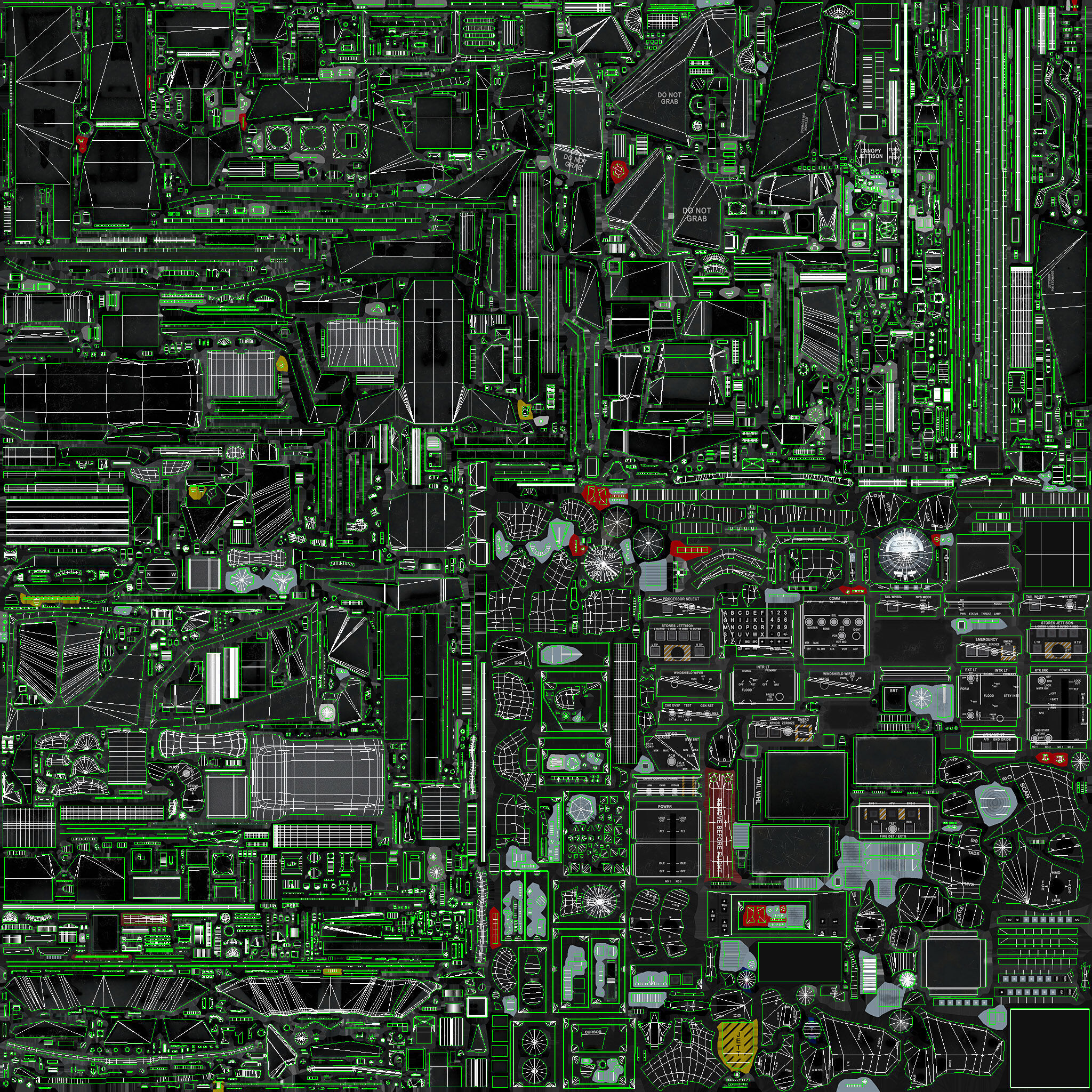 Helicopter Apache AH-64D Blank Livery Low-poly 3D model_27