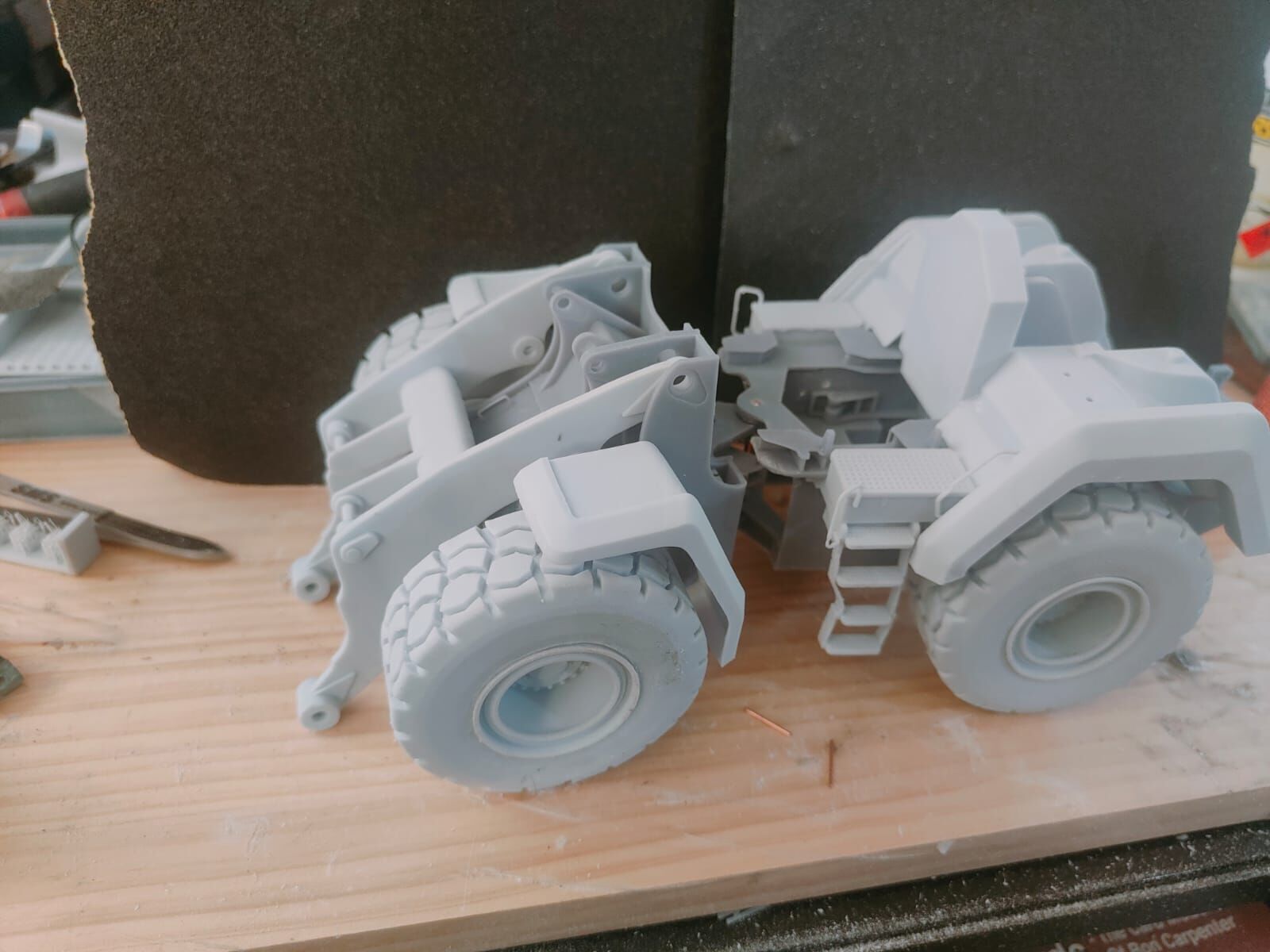 Excavator and Underground Mining Loader 1-14 Model 3D print model_3