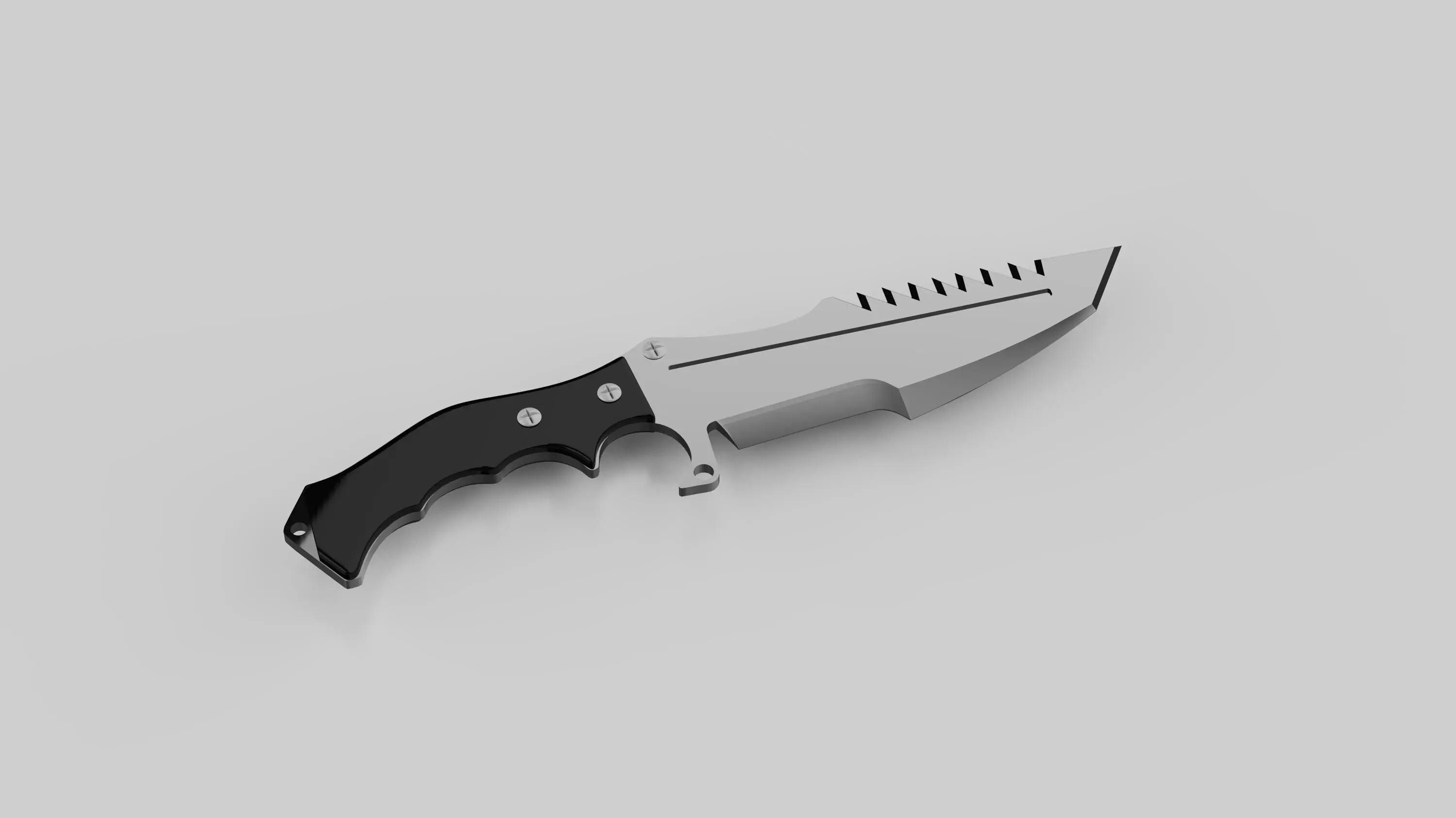 Cs2 Huntsman Knife STL File - Ready to Print 3D print model