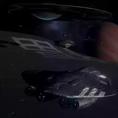 Space ships in space