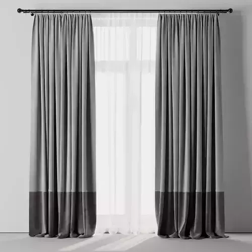 Rod Curtains with Gray Curtains 23 HBH