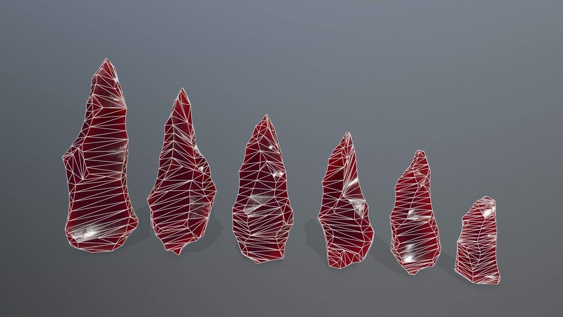 crystal Low-poly 3D model_6