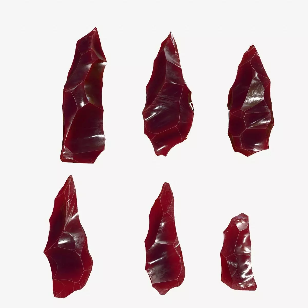 crystal Low-poly 3D model_0