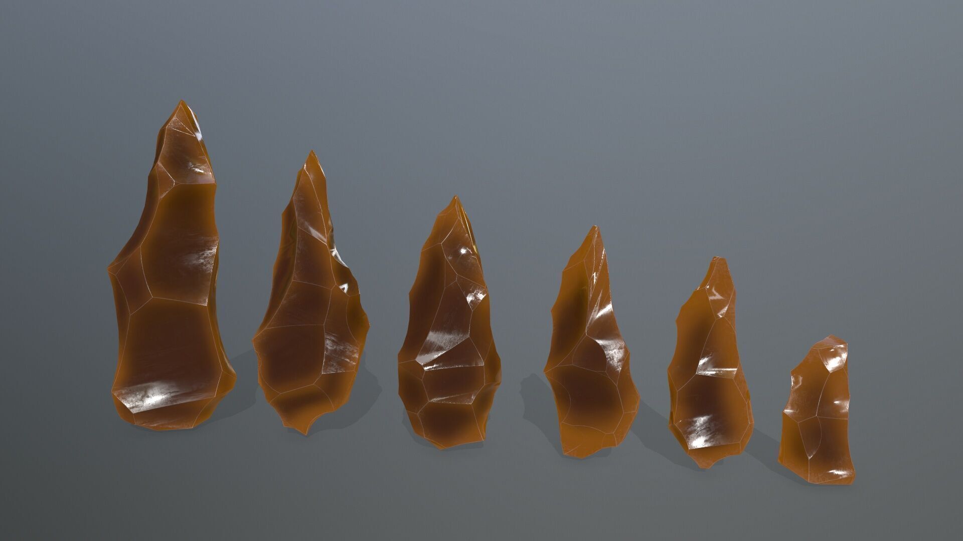 crystal Low-poly 3D model_1