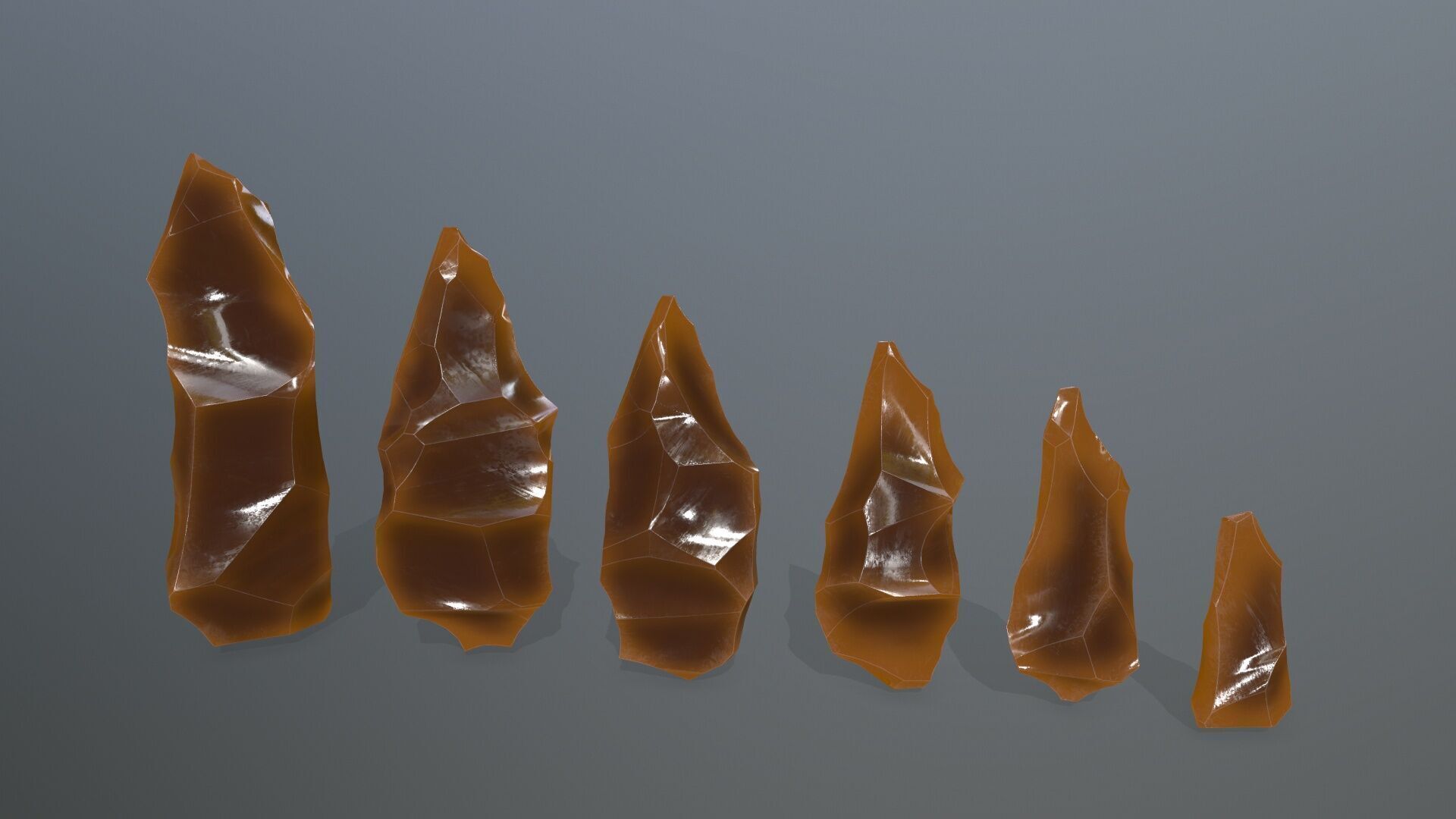 crystal Low-poly 3D model_4