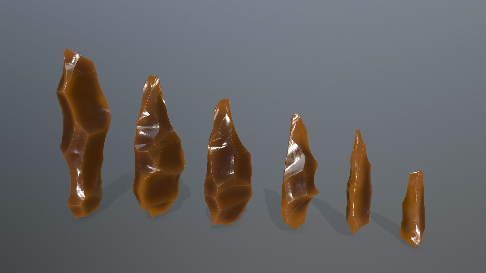 crystal Low-poly 3D model_3