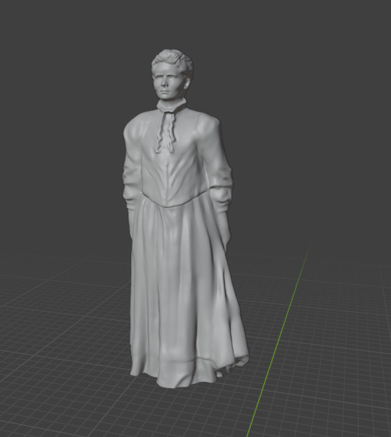 Marie Curie 3D print model_8