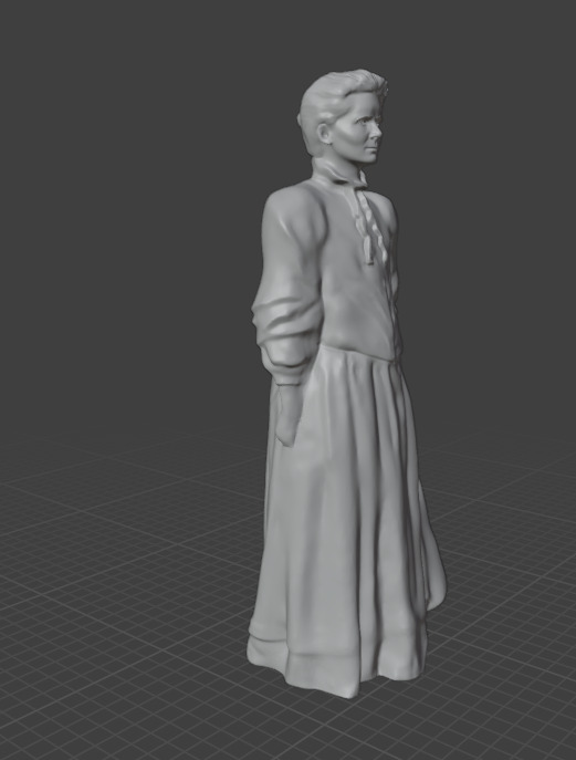 Marie Curie 3D print model_26