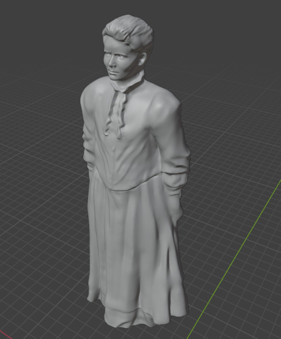 Marie Curie 3D print model_7