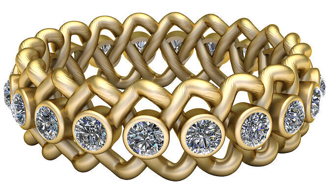 STYLISH FASHION RING 3D PRINTABLE MODEL 3D print model