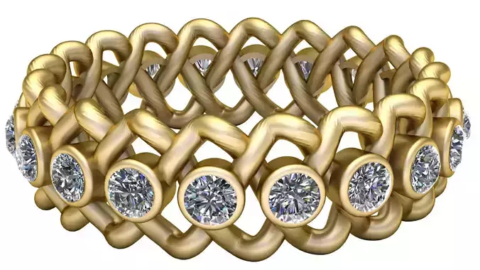 STYLISH FASHION RING 3D PRINTABLE MODEL 3D print model