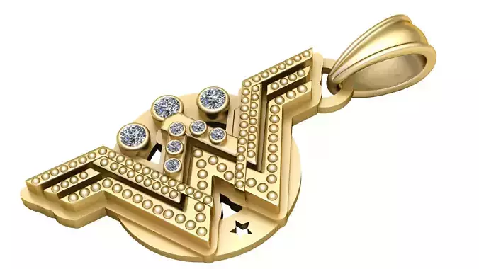 STAR WARS LOGO DESIGN PENDANT 3D PRINTABLE MODEL