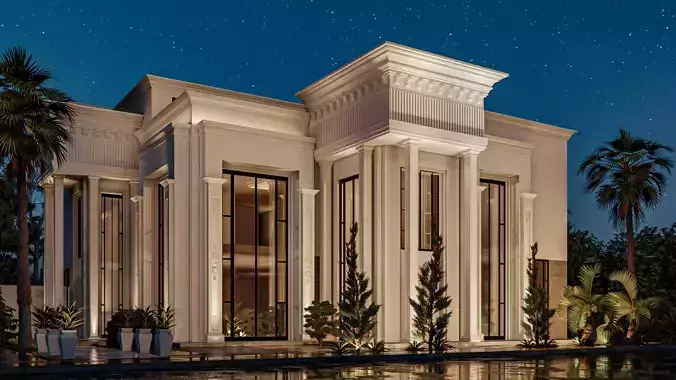 neo classic villa design in ksa