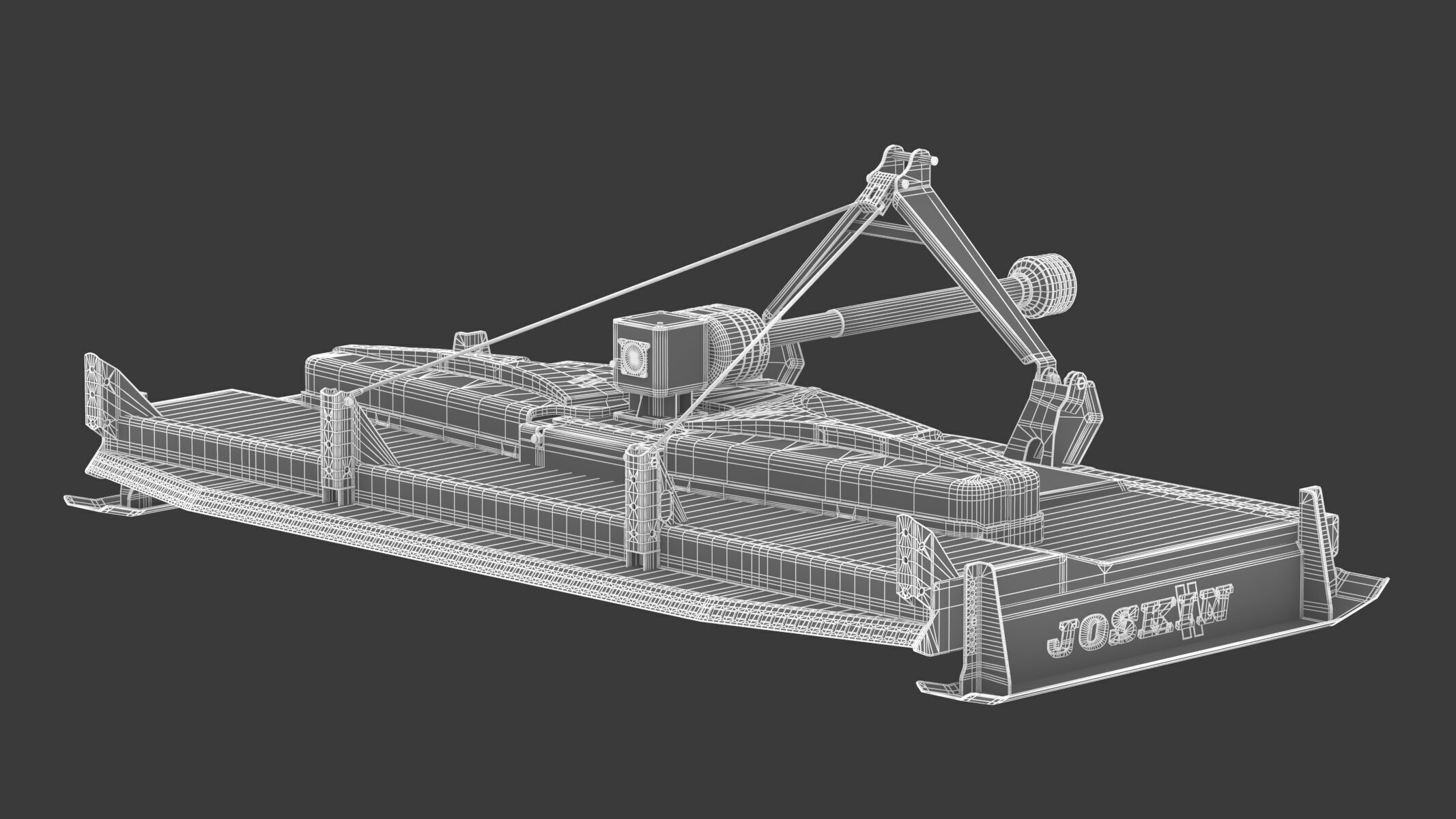 Joskin TR Topper TR270C3 Triple-Rotor Rotary Mower  3D model_10
