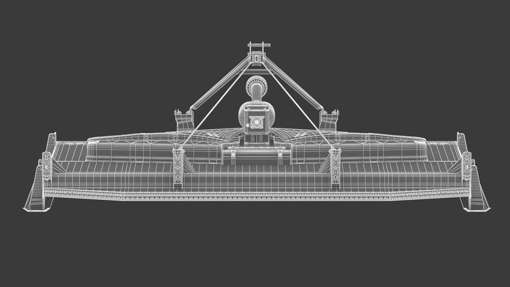 Joskin TR Topper TR270C3 Triple-Rotor Rotary Mower  3D model_11