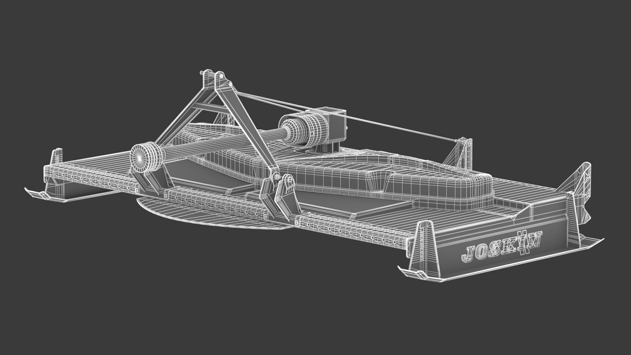 Joskin TR Topper TR270C3 Triple-Rotor Rotary Mower  3D model_14