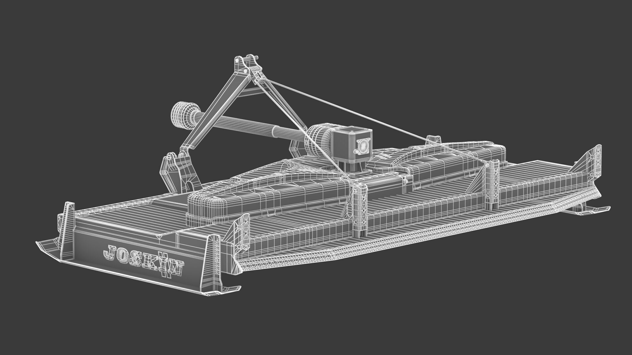 Joskin TR Topper TR270C3 Triple-Rotor Rotary Mower  3D model_12
