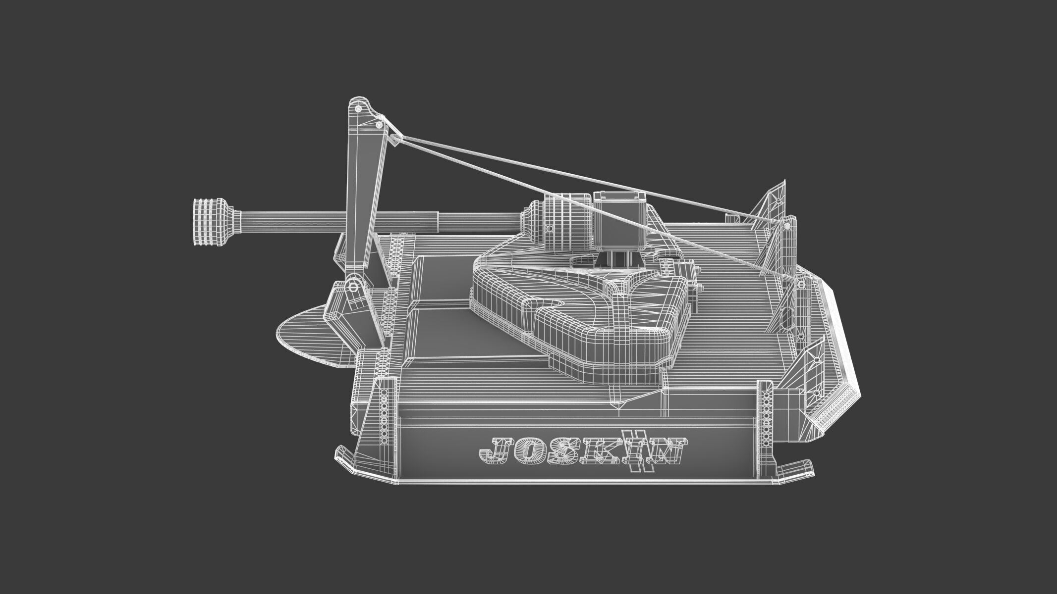 Joskin TR Topper TR270C3 Triple-Rotor Rotary Mower  3D model_13