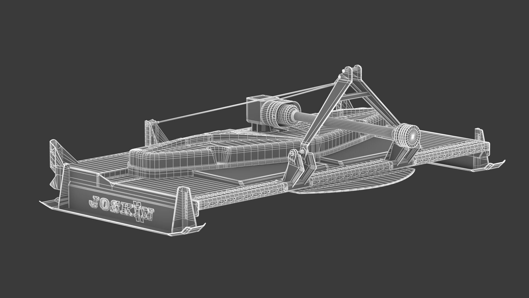 Joskin TR Topper TR270C3 Triple-Rotor Rotary Mower  3D model_16
