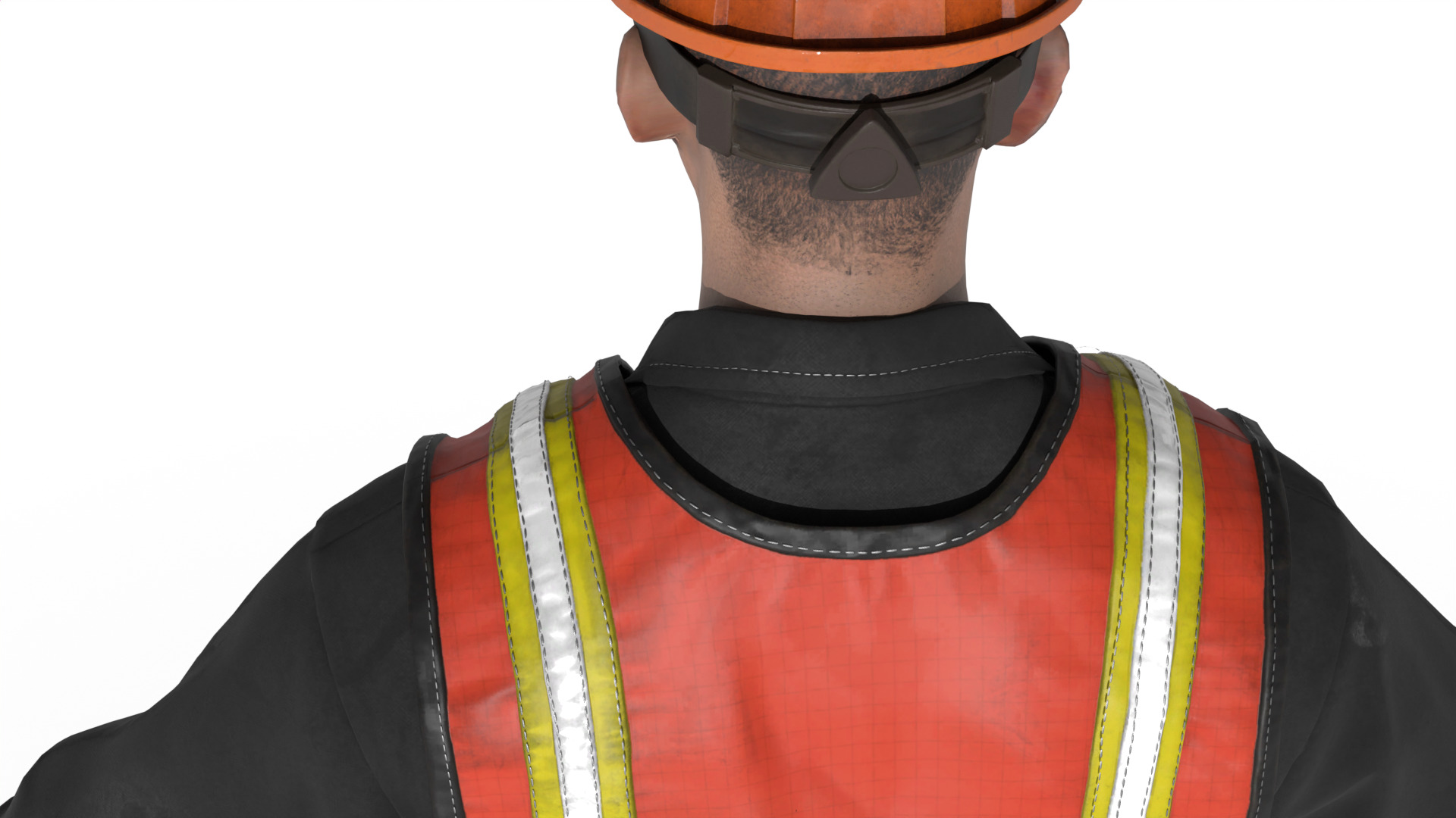 Construction Worker  Rigged 3D model_18