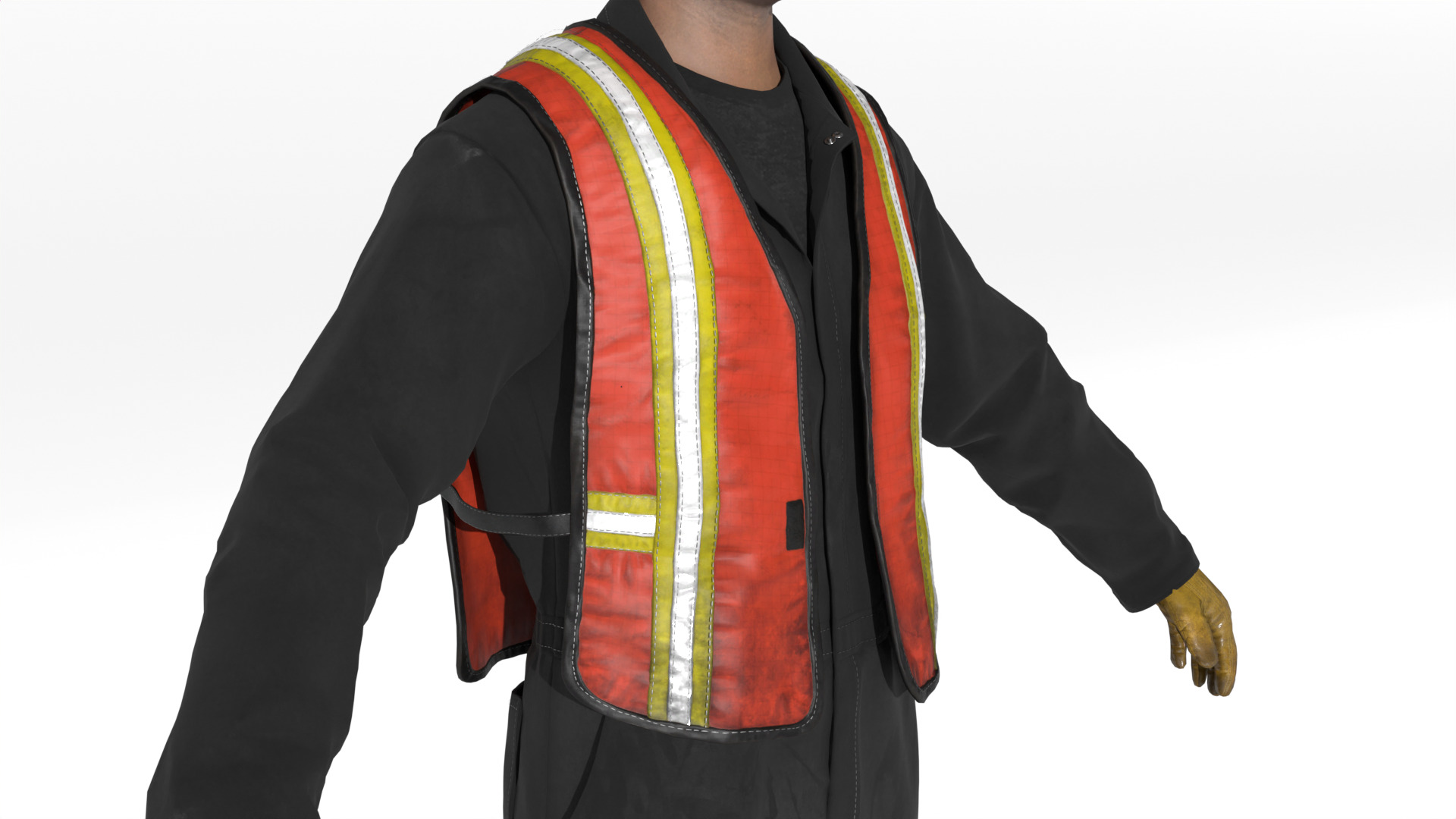 Construction Worker  Rigged 3D model_15