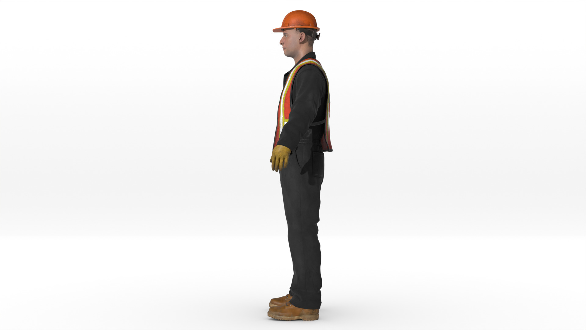 Construction Worker  Rigged 3D model_11