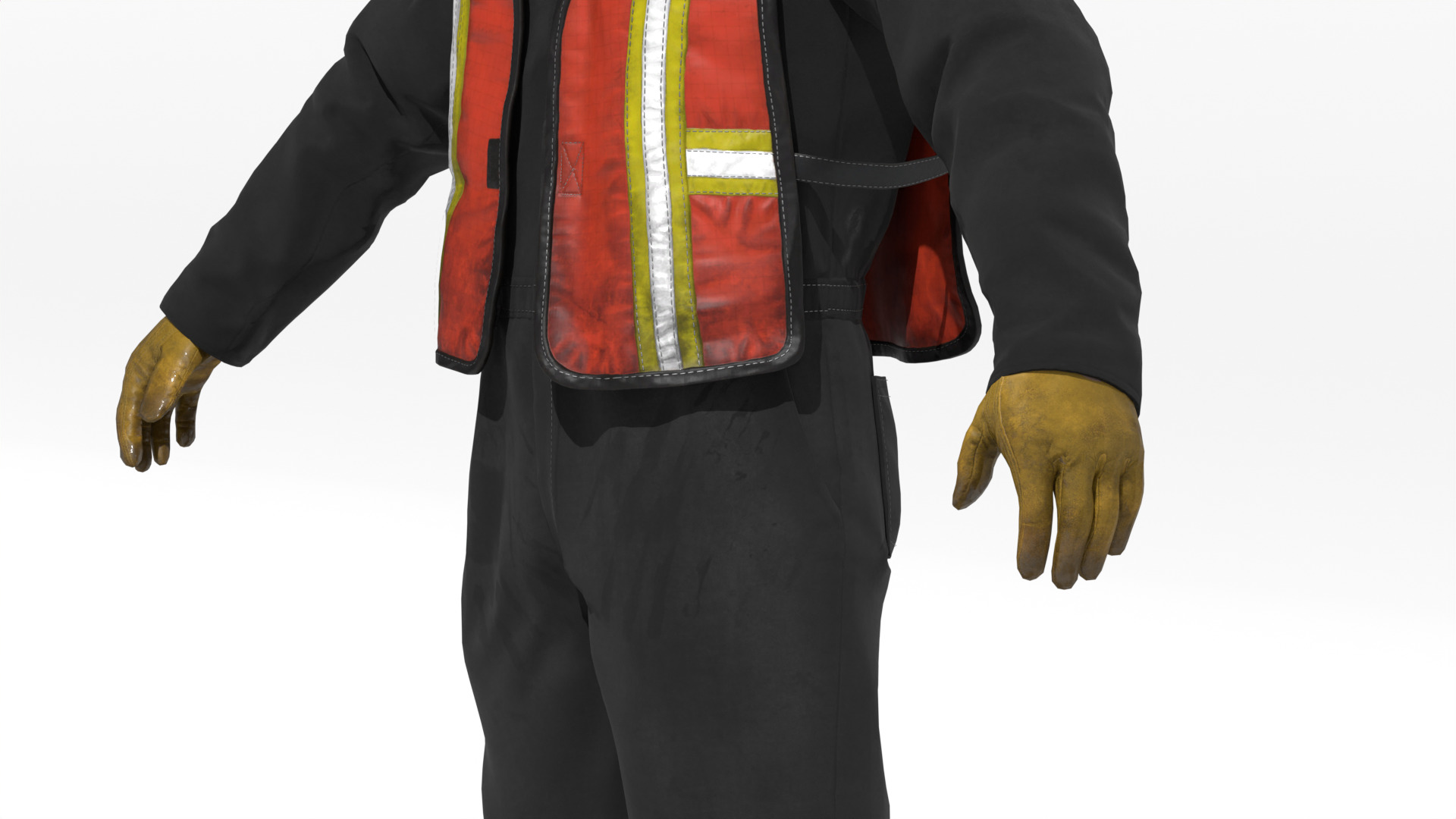 Construction Worker  Rigged 3D model_16