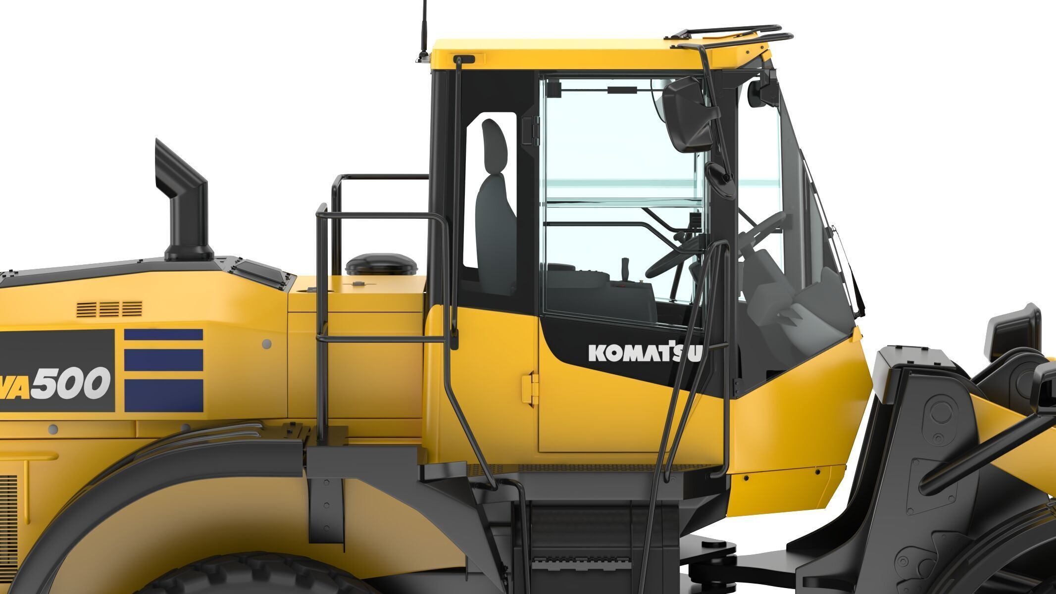 Komatsu WA500-8 Yard Loader Wheel Loader 3D model_13