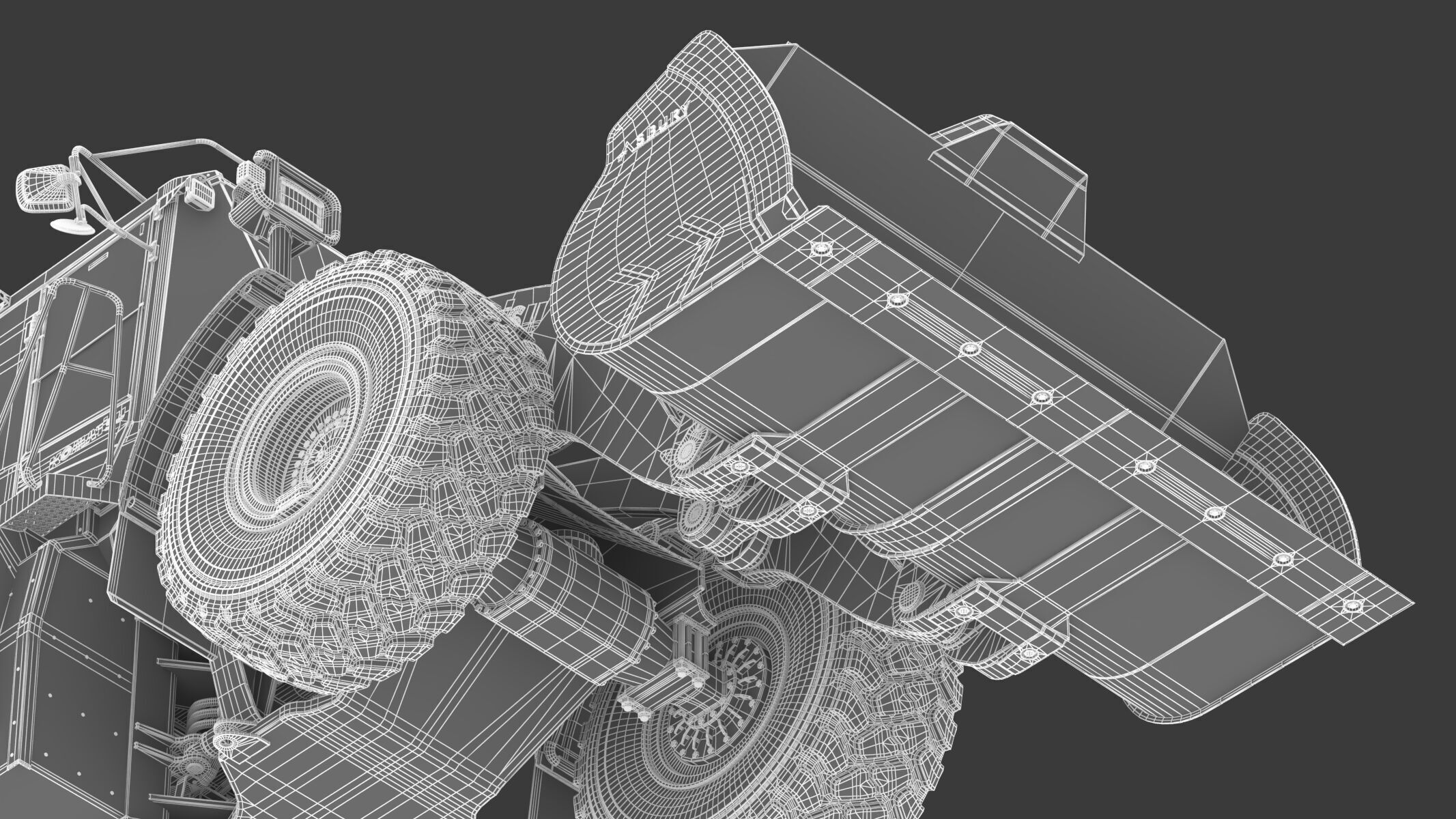 Komatsu WA500-8 Yard Loader Wheel Loader 3D model_41