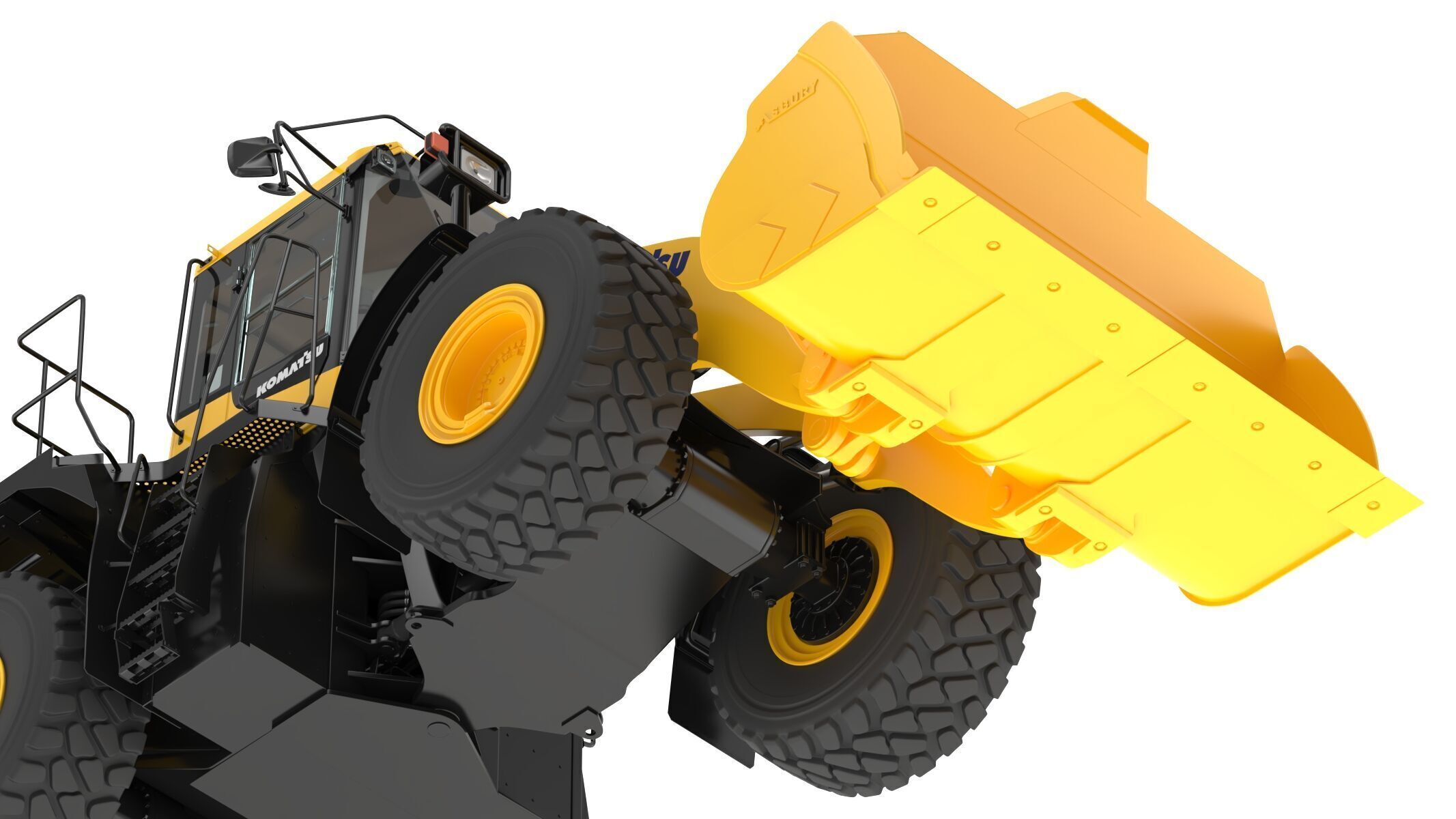Komatsu WA500-8 Yard Loader Wheel Loader 3D model_19