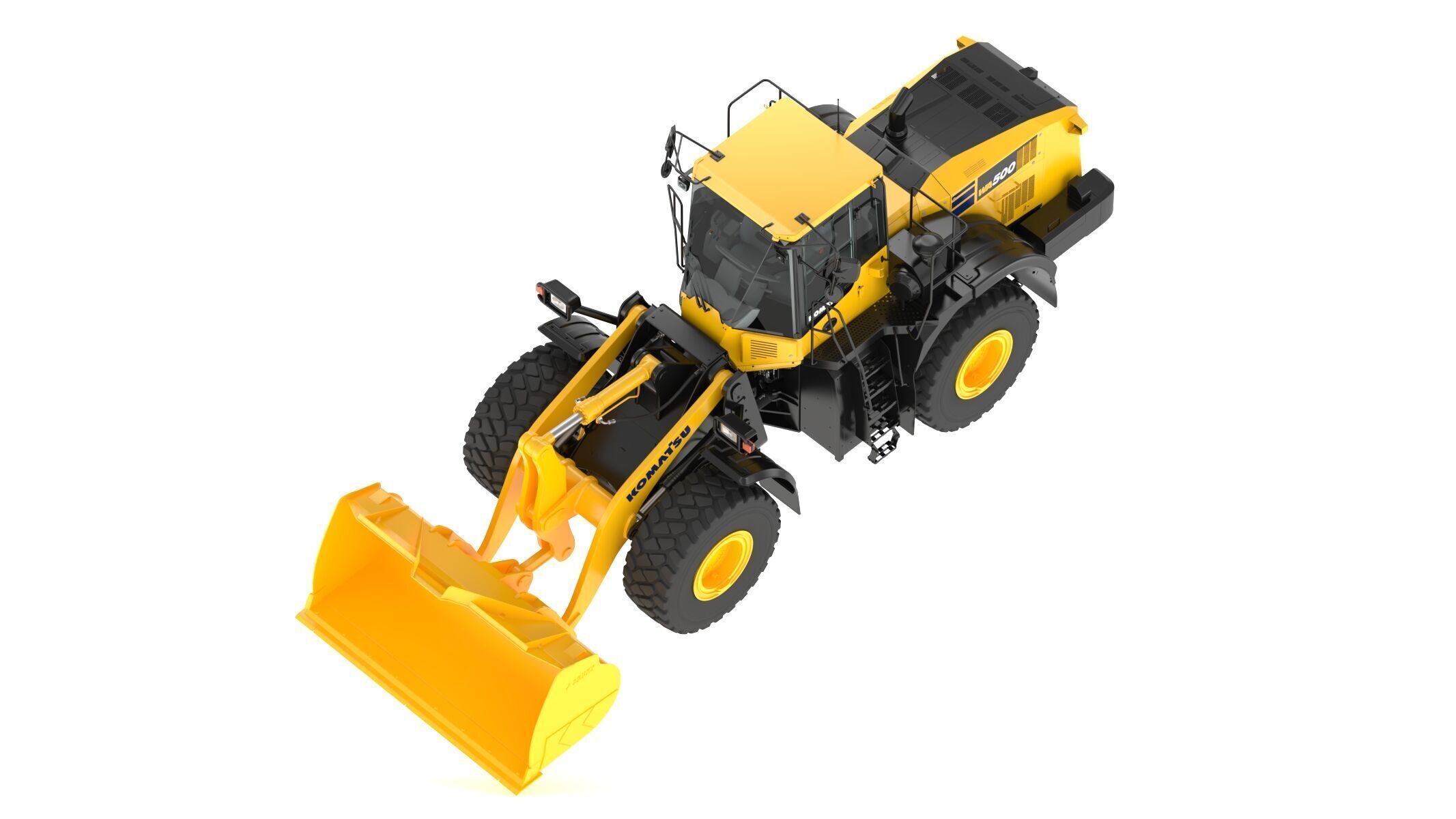Komatsu WA500-8 Yard Loader Wheel Loader 3D model_8