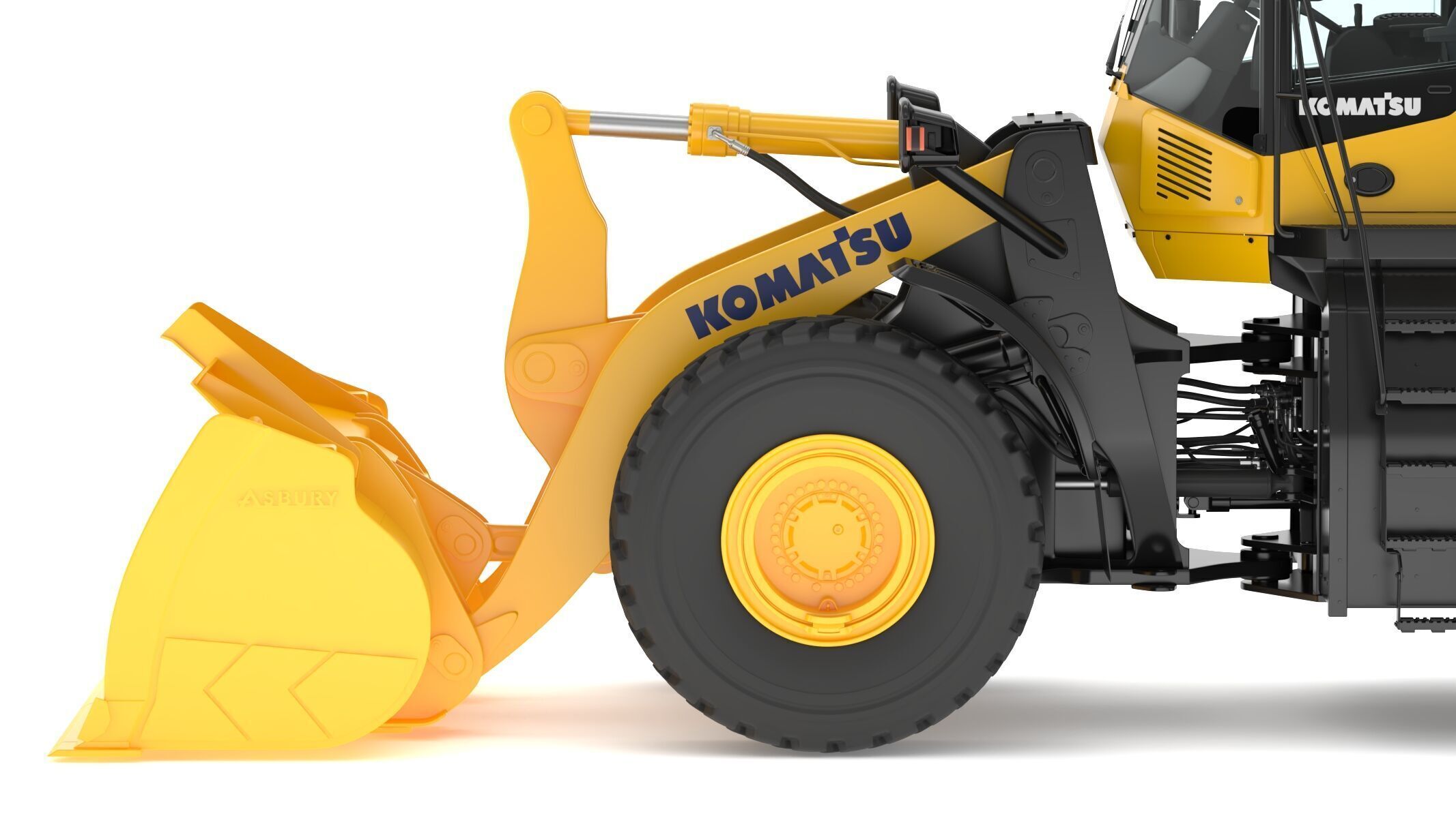Komatsu WA500-8 Yard Loader Wheel Loader 3D model_17