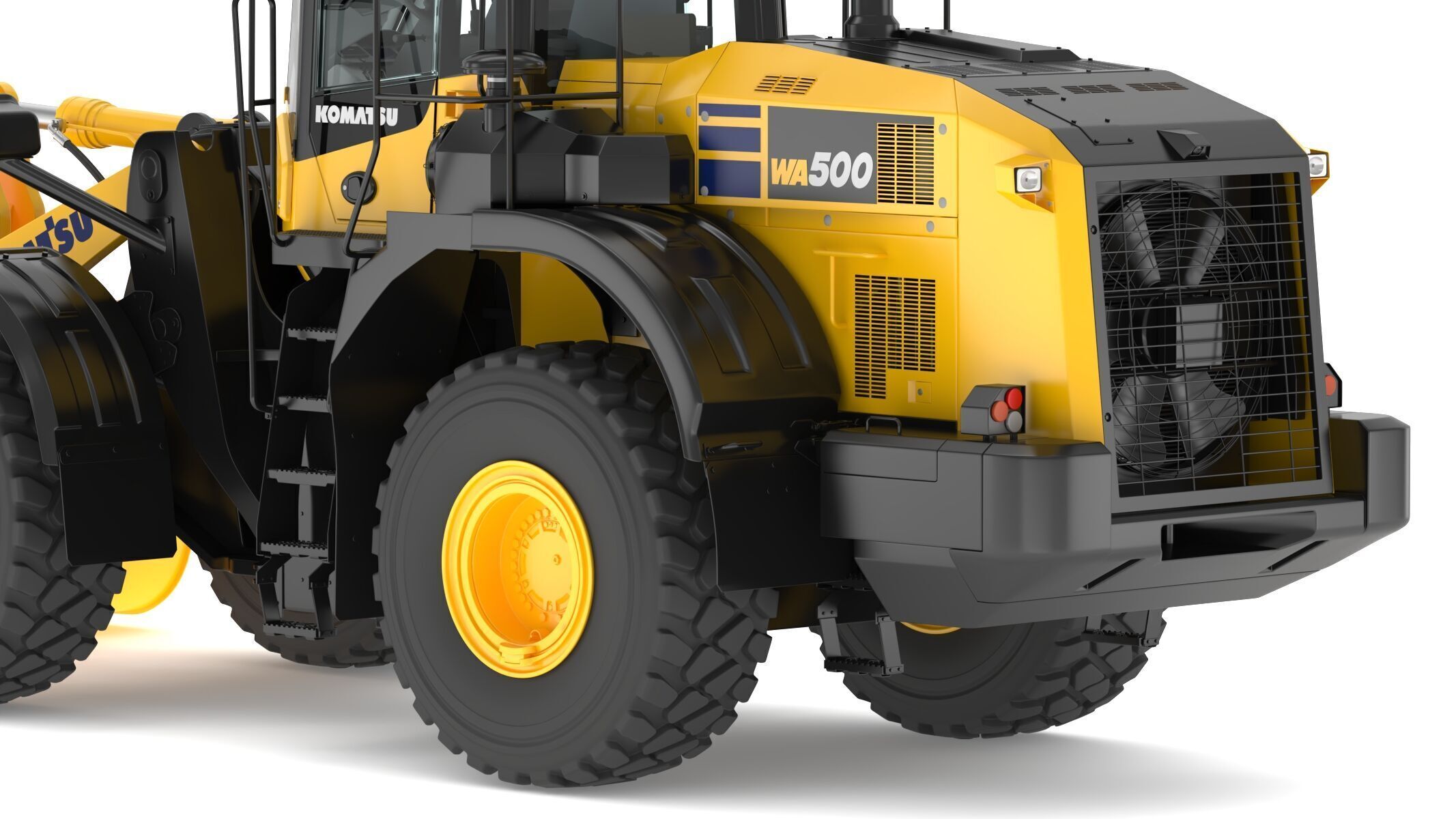 Komatsu WA500-8 Yard Loader Wheel Loader 3D model_16