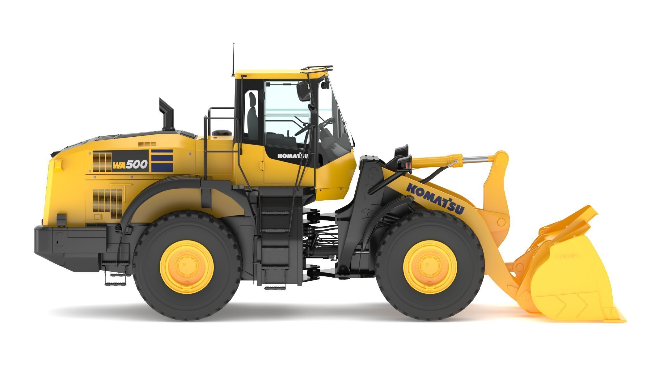 Komatsu WA500-8 Yard Loader Wheel Loader 3D model_3