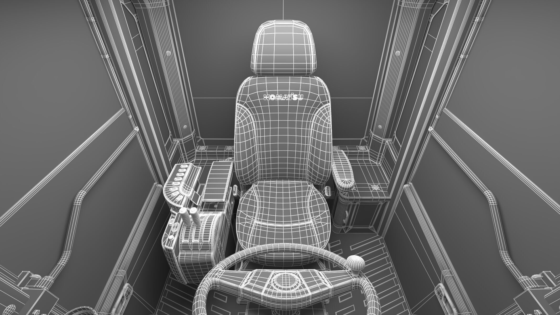 Komatsu WA500-8 Yard Loader Wheel Loader 3D model_42