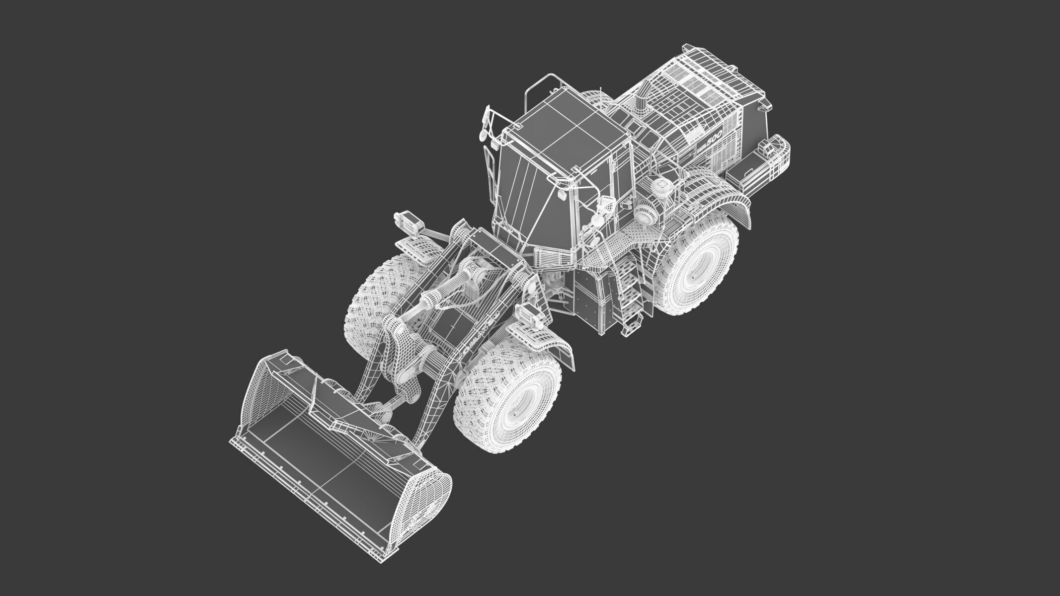 Komatsu WA500-8 Yard Loader Wheel Loader 3D model_30