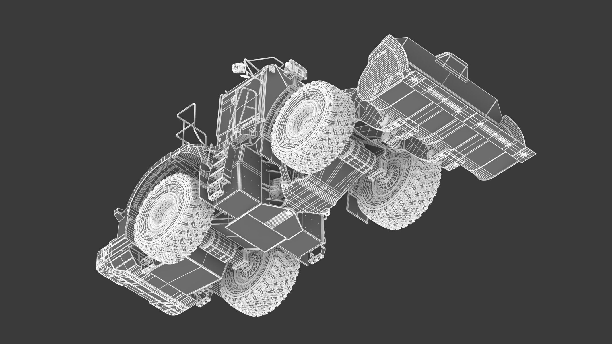 Komatsu WA500-8 Yard Loader Wheel Loader 3D model_31