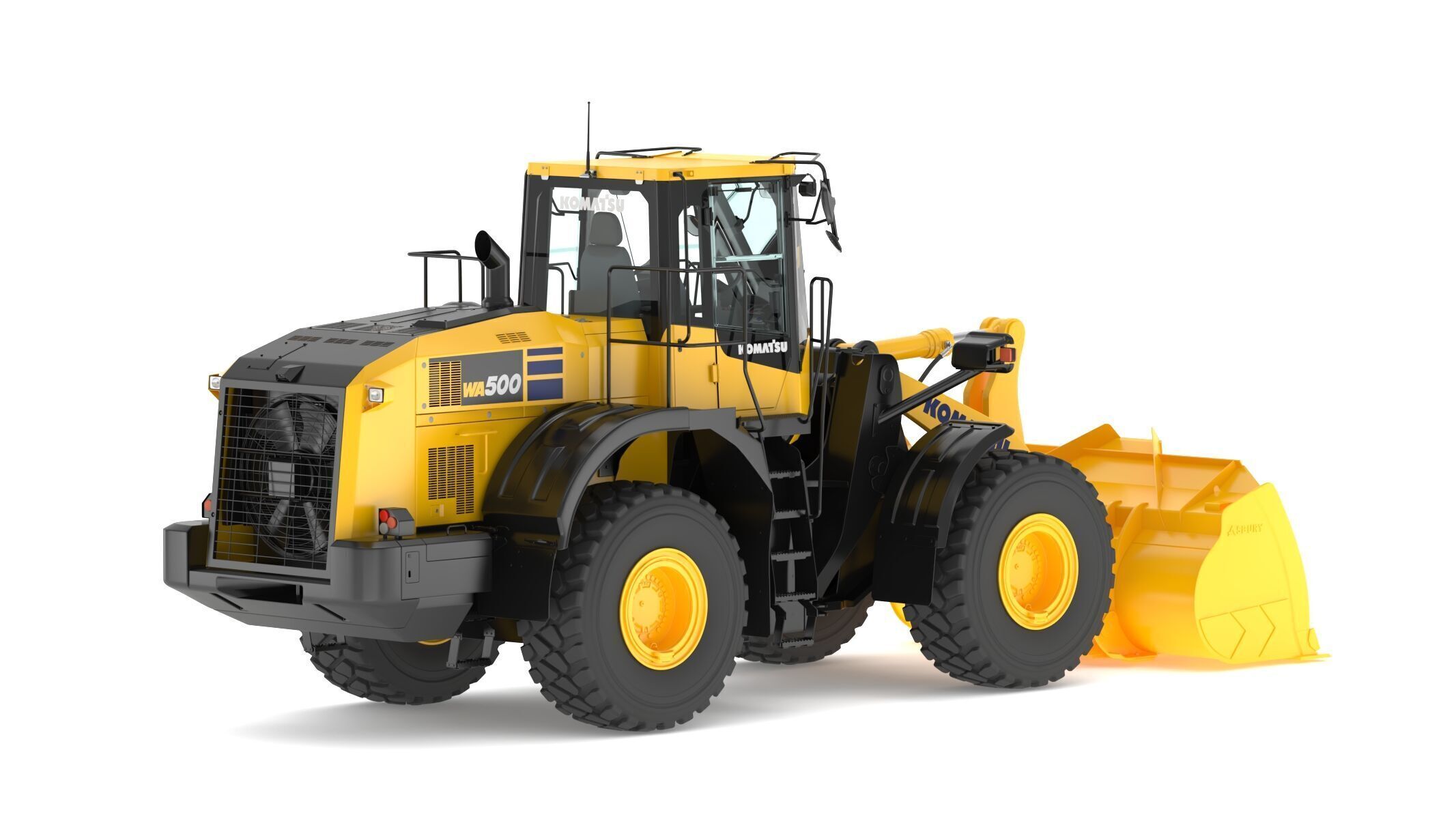 Komatsu WA500-8 Yard Loader Wheel Loader 3D model_4